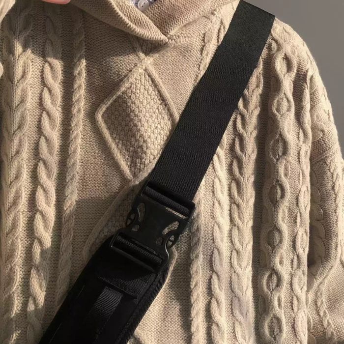 Loose Hooded Knitted Sweater N0456