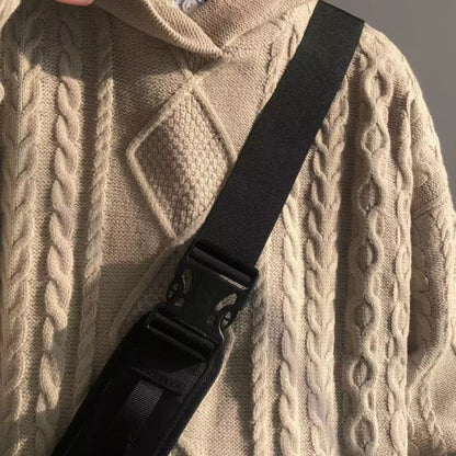 Loose Hooded Knitted Sweater N0456