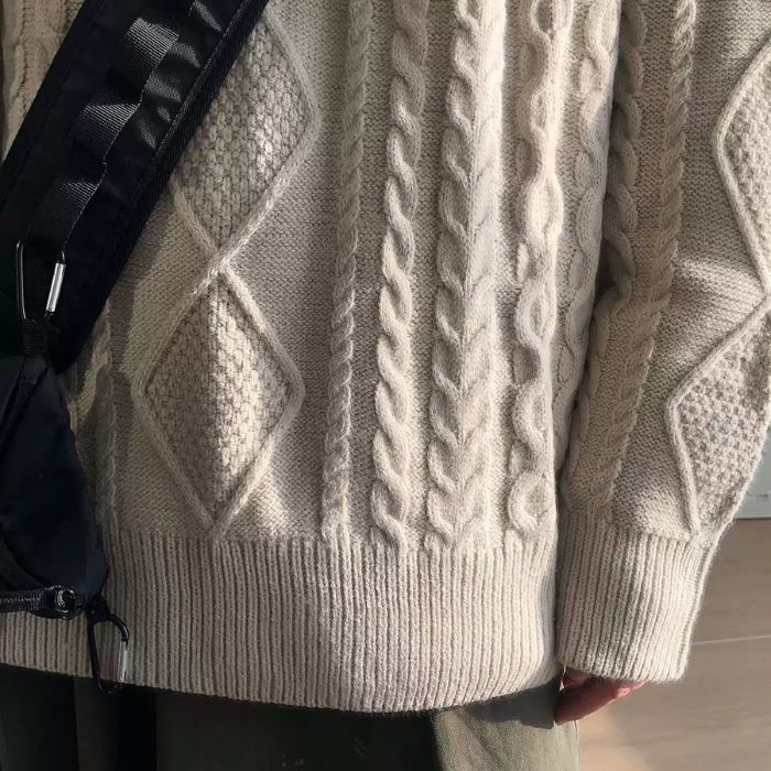 Loose Hooded Knitted Sweater N0456