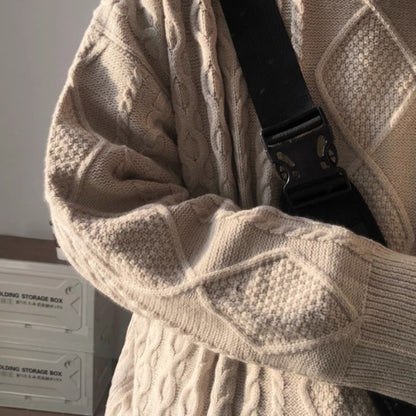 Loose Hooded Knitted Sweater N0456