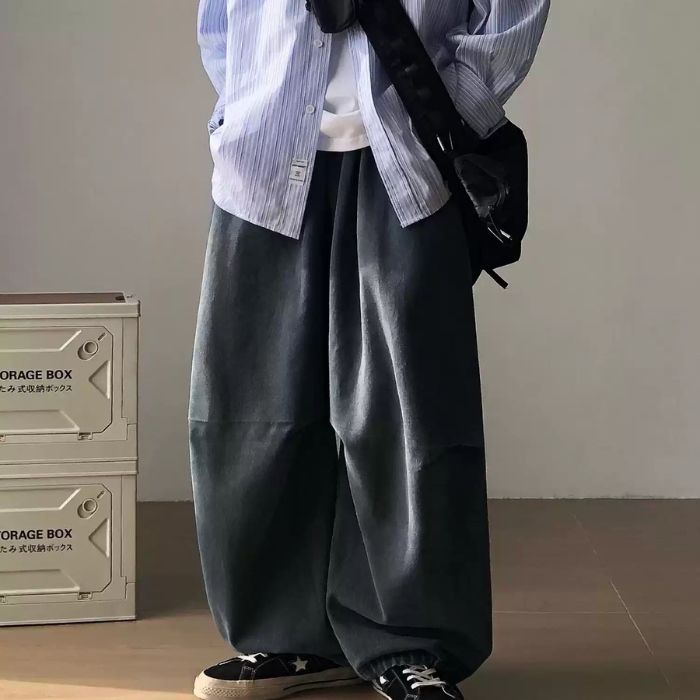 Washed Wide-leg Loose Jeans N0458