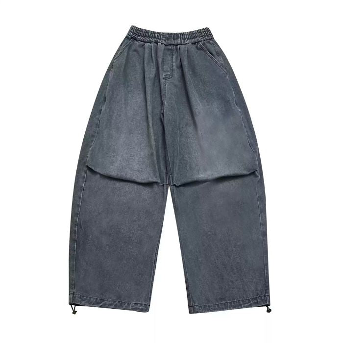 Washed Wide-leg Loose Jeans N0458