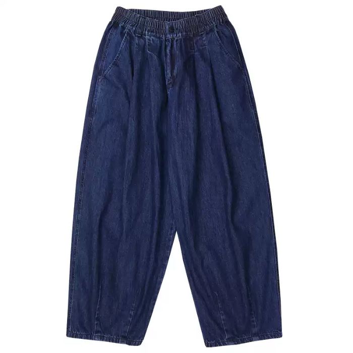 Elastic Waist Straight Loose Jeans N0459