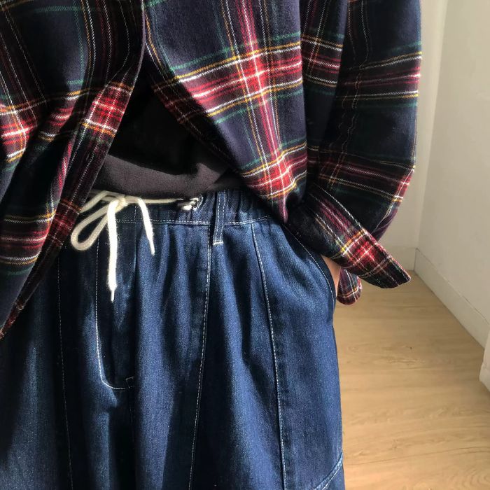 Multi-pocket Wide-leg Jeans N0461