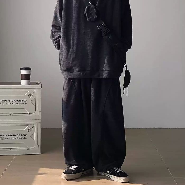 Polar Fleece Wide Leg Cuff Pants N0463