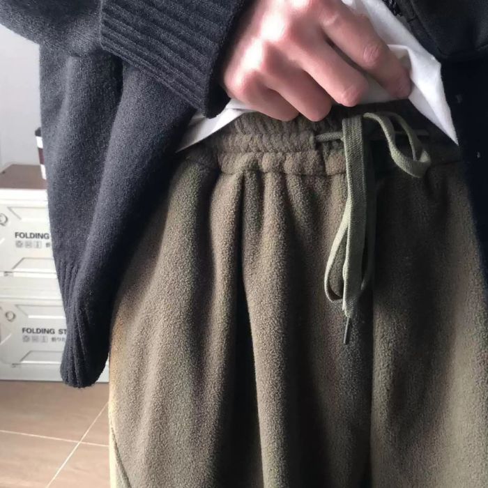 Polar Fleece Wide Leg Cuff Pants N0463