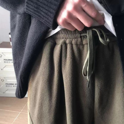 Polar Fleece Wide Leg Cuff Pants N0463