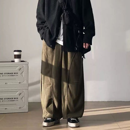 Polar Fleece Wide Leg Cuff Pants N0463