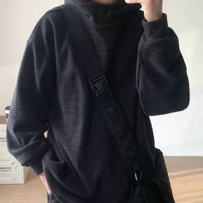 Polar Fleece Loose Hoodie N0465