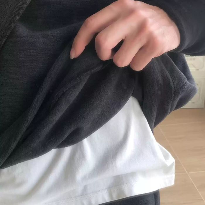 Polar Fleece Loose Hoodie N0465