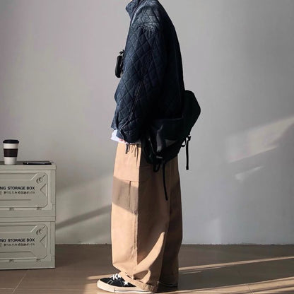 Denim Stand Collar Diamond Jacket N0467