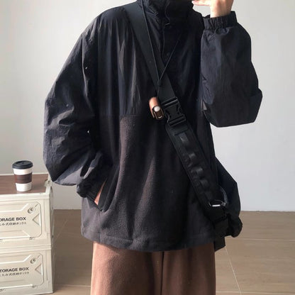 Loose Stand Collar Sweat N0469