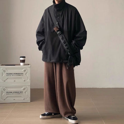 Loose Stand Collar Sweat N0469