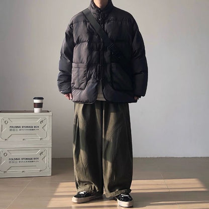 Button Stand Collar Jacket N0474