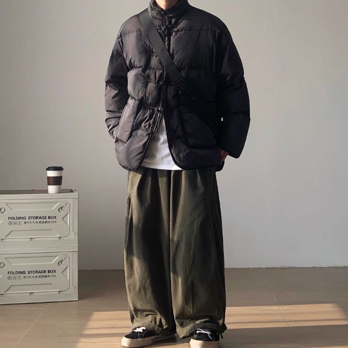 Button Stand Collar Jacket N0474