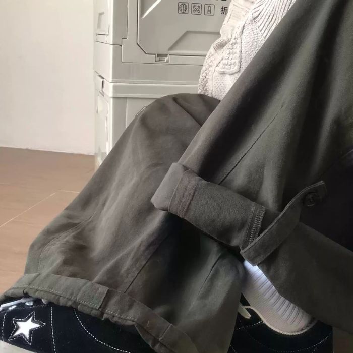 Solid Color Loose Wide-leg Pants N0475