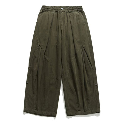 Solid Color Loose Wide-leg Pants N0475