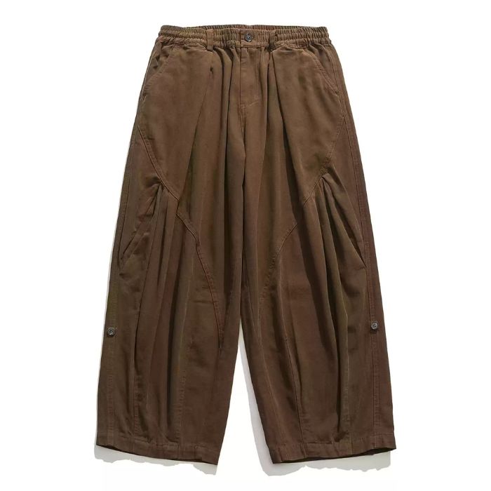 Solid Color Loose Wide-leg Pants N0475