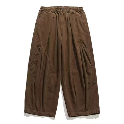 Solid Color Loose Wide-leg Pants N0475