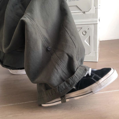 Solid Color Loose Wide-leg Pants N0475