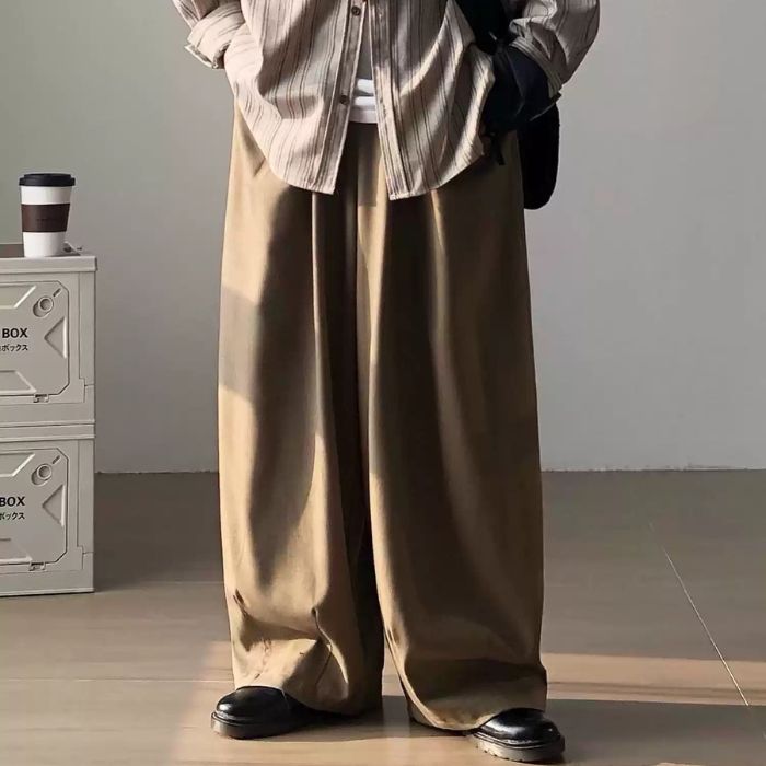 Straight Loose Drape Pants N0479