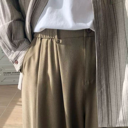 Straight Loose Drape Pants N0479