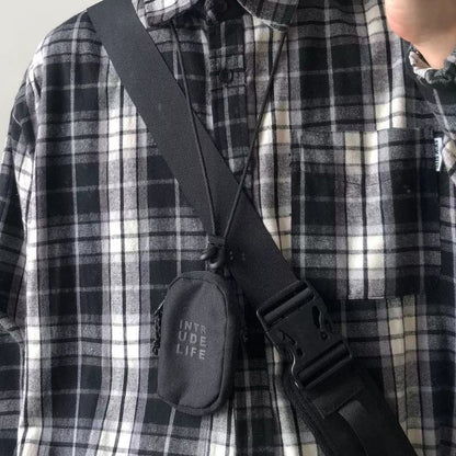 Loose Plaid Long Sleeves Shirt N0480