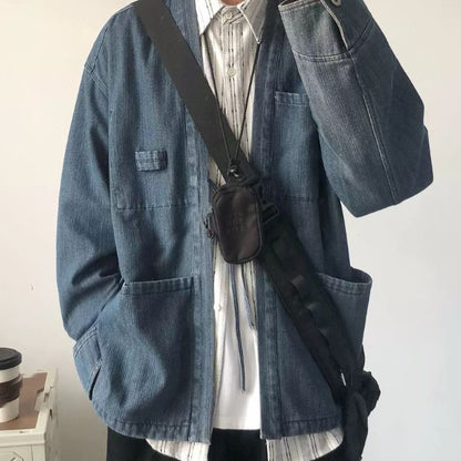 Denim Robe Style Jacket N0485