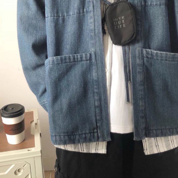 Denim Robe Style Jacket N0485