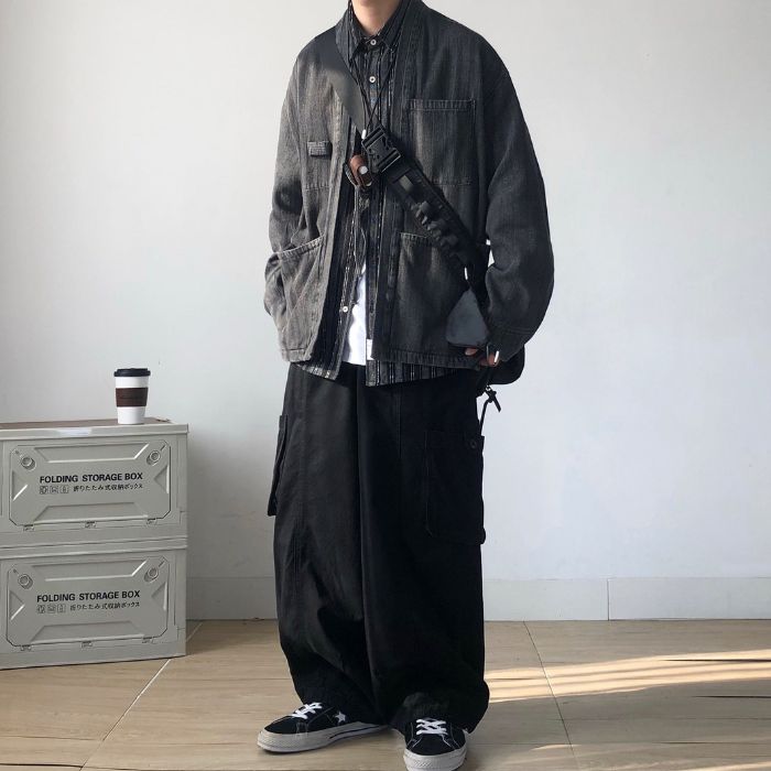 Denim Robe Style Jacket N0485