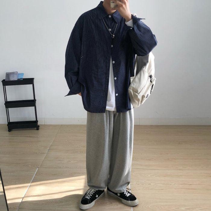 Loose Straight Wide-leg Sweatpants N0488