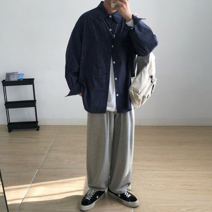 Loose Straight Wide-leg Sweatpants N0488