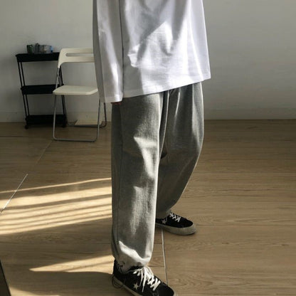 Loose Straight Wide-leg Sweatpants N0488