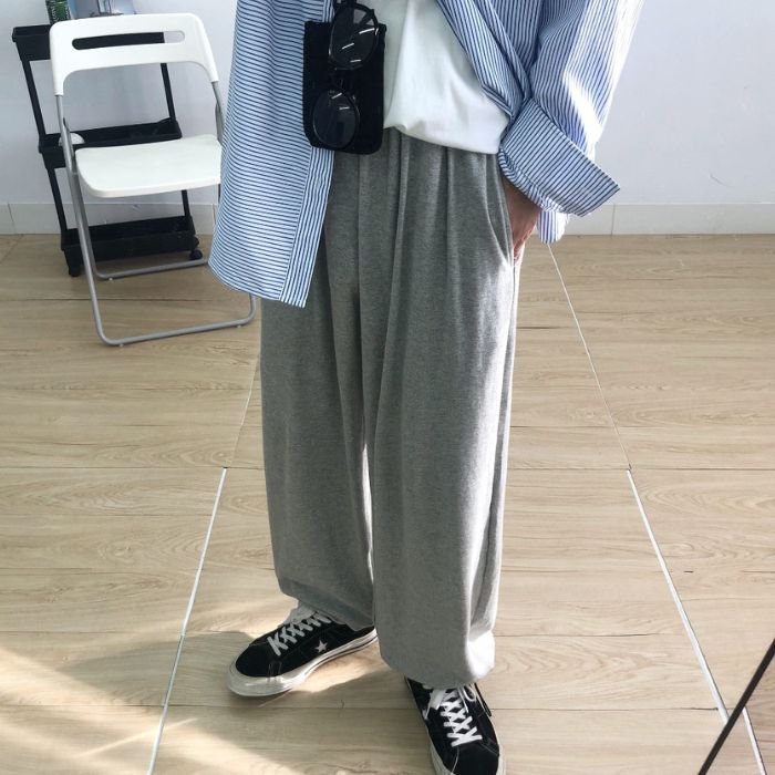 Loose Straight Wide-leg Sweatpants N0488