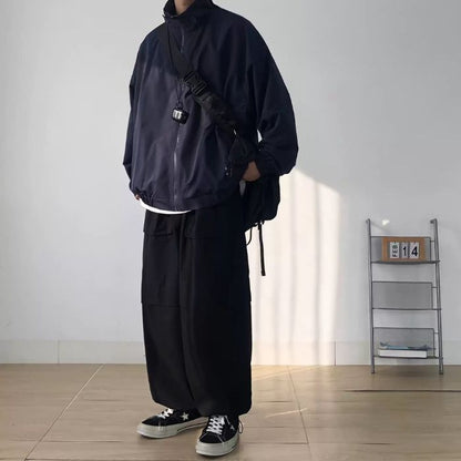 Stand-up Collar Casual Loose Jacket N0495