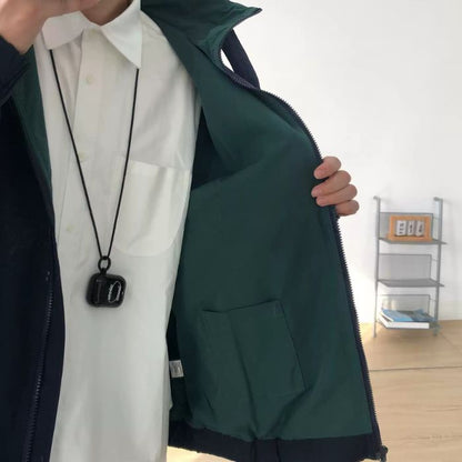 Stand-up Collar Casual Loose Jacket N0495