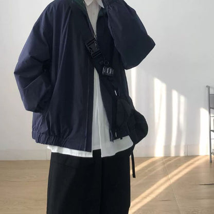 Stand-up Collar Casual Loose Jacket N0495