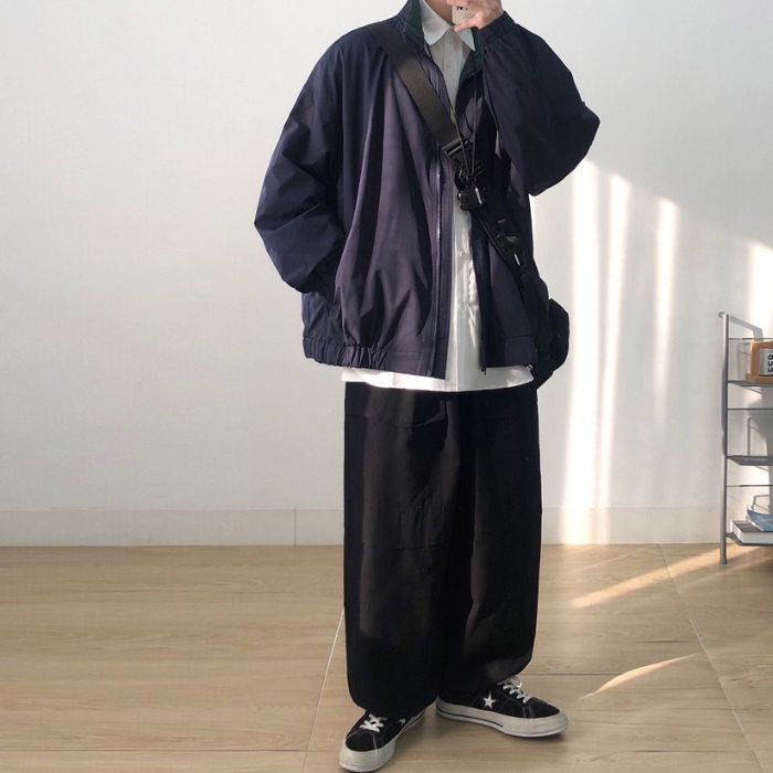 Stand-up Collar Casual Loose Jacket N0495