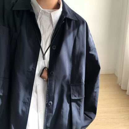 Solid Color Casual Loose Jacket N0496