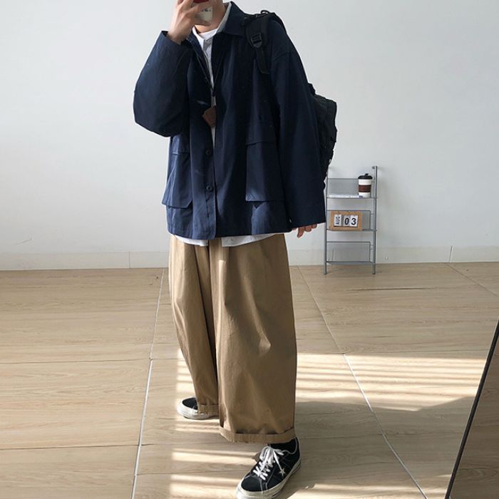 Solid Color Casual Loose Jacket N0496