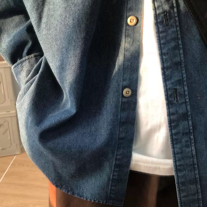 【OUTLET/即納】Denim Loose Long Sleeve Shirt N0504