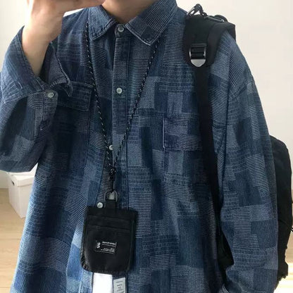 Denim Loose Long Sleeve Shirt N0506