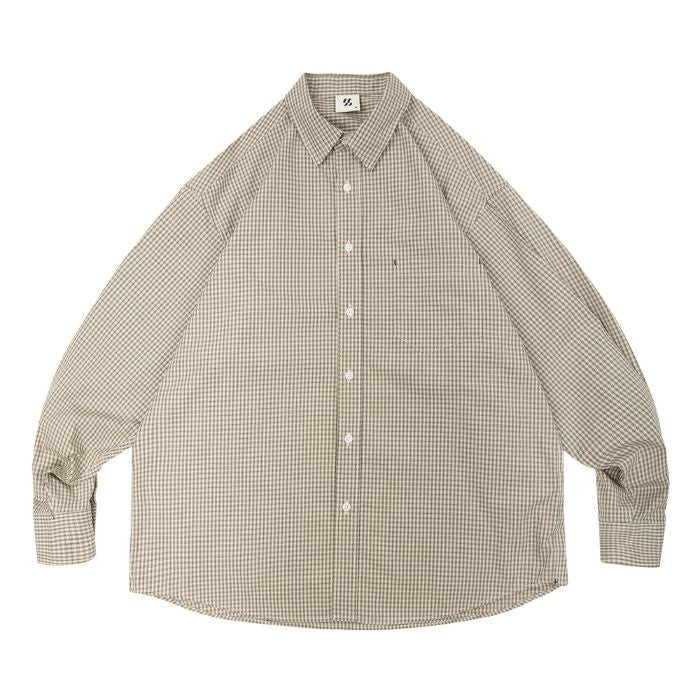 Plaid Loose Long Sleeve Shirt N0510