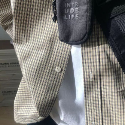 Plaid Loose Long Sleeve Shirt N0510