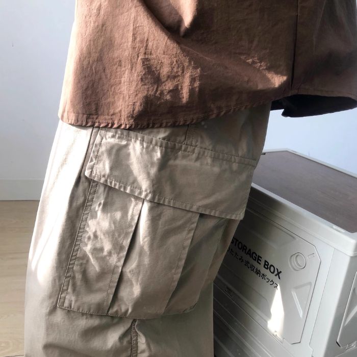 Cuffed Casual Wide Leg Long Pants N0521