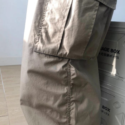 Cuffed Casual Wide Leg Long Pants N0521