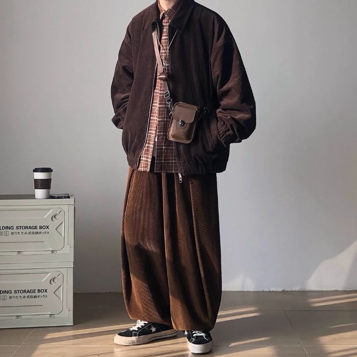 Lapel Loose Corduroy Jacket N0522