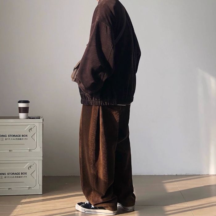 Lapel Loose Corduroy Jacket N0522