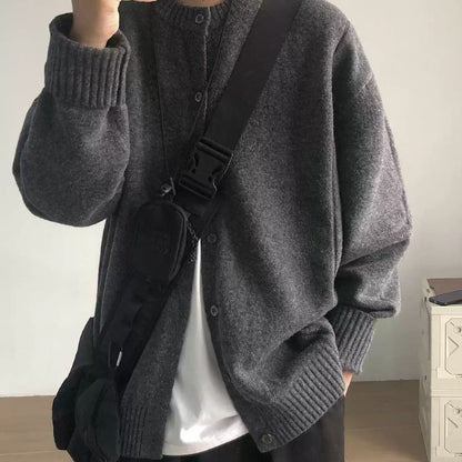 Round Neck Loose Knitted Sweater N0523