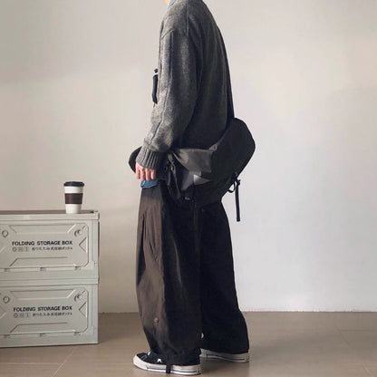 Round Neck Loose Knitted Sweater N0523